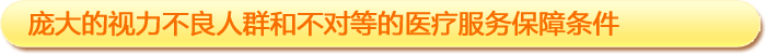 一、龐大的視力不良人群和不對(duì)等的醫(yī)療服務(wù)保障條件